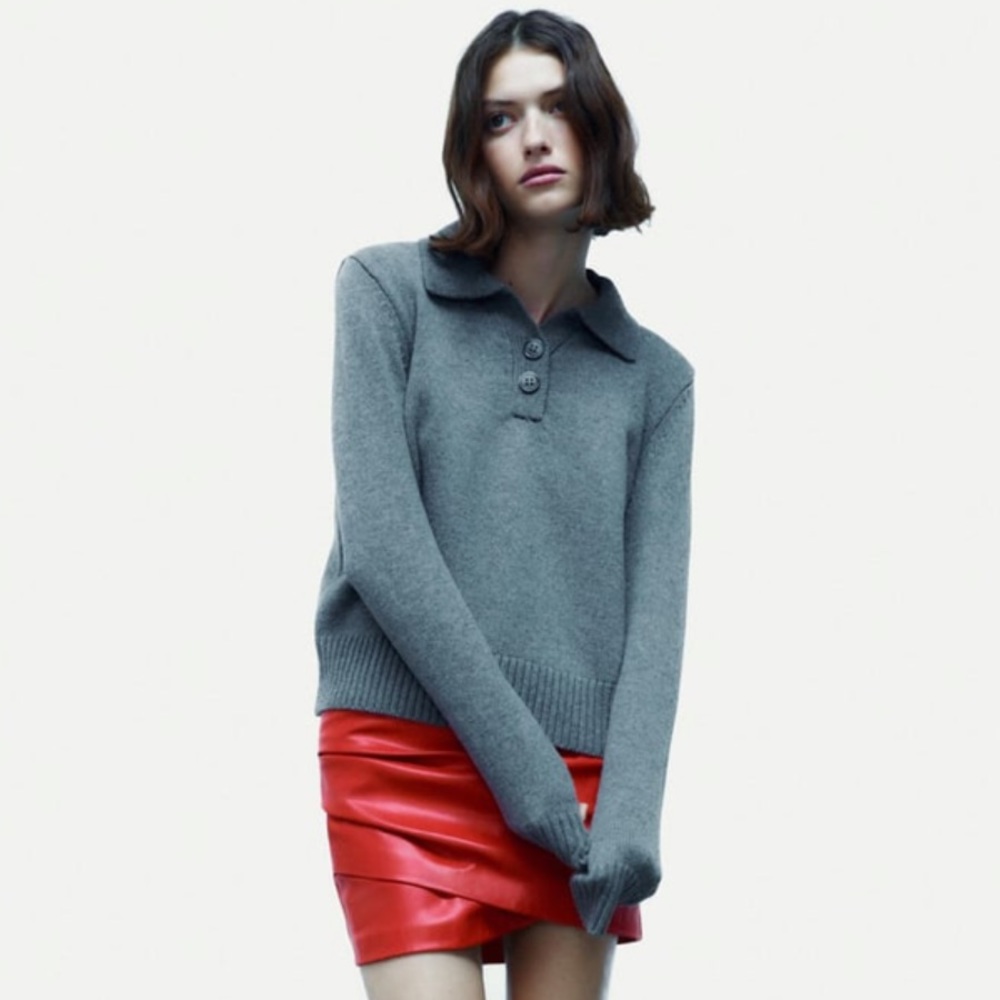 Faux Leather Mini Skirt